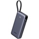 Powerbank 20000mAh, Ugreen PB536, 45W, USB-C + USB-A, cablu integrat, gri