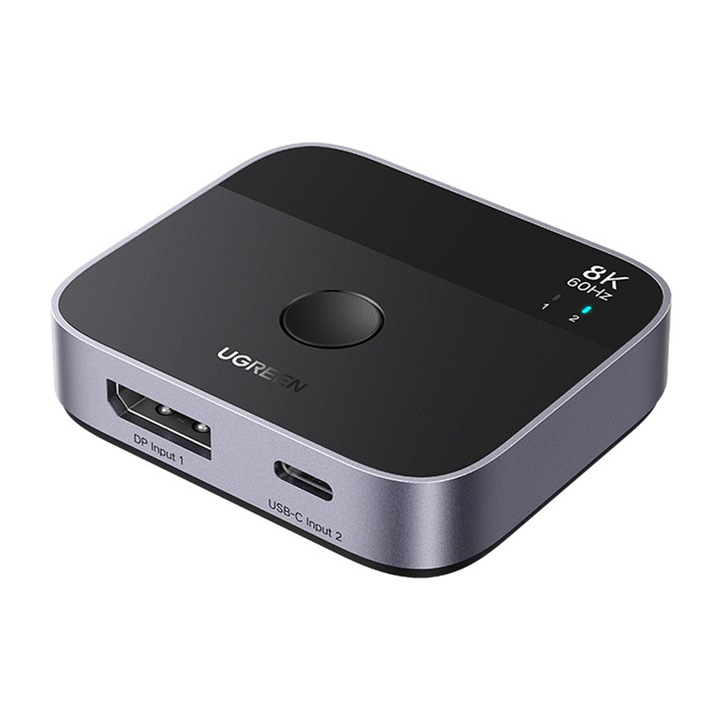 Адаптер DisplayPort към USB-C Ugreen AW701, 2 в 1, 8K@60Hz, 65x55x20mm