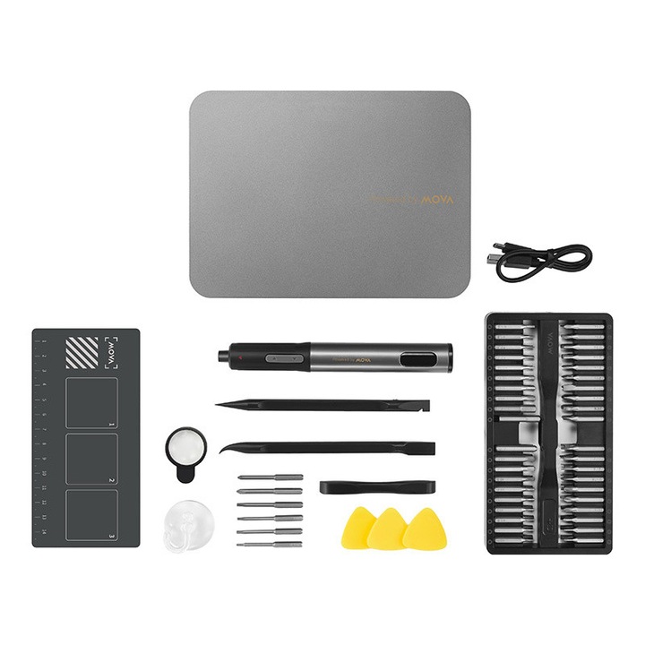 Elektromos csavarhúzó 86w1, MSD002, 3 sebesség, 86 bit, 184x136x35mm, többszínű