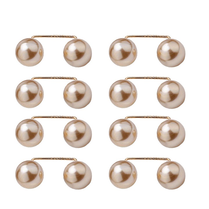 8 darabos rose gold fém bross készlet 1.2cm