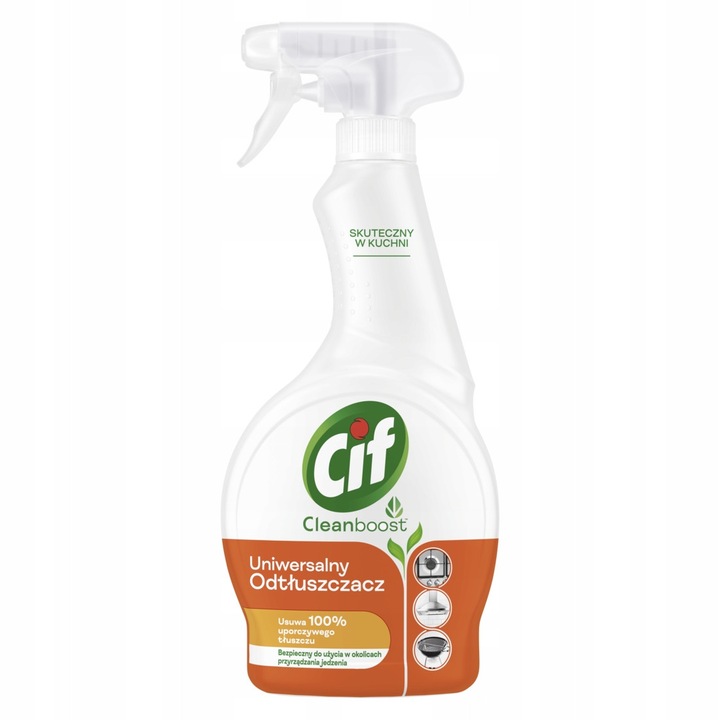 Degresant Cif Power&Shine 500ml, spray, curatare eficienta, fara urme, pentru bucatarie