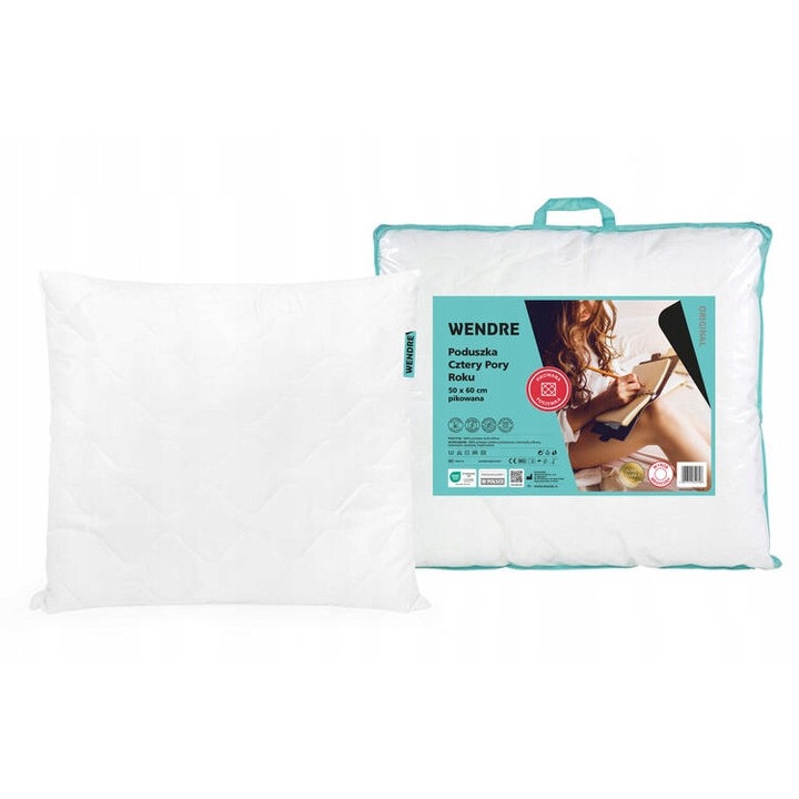 Perna Wendre, 4 anotimpuri, alba, 50x60cm, poliester, lavabila