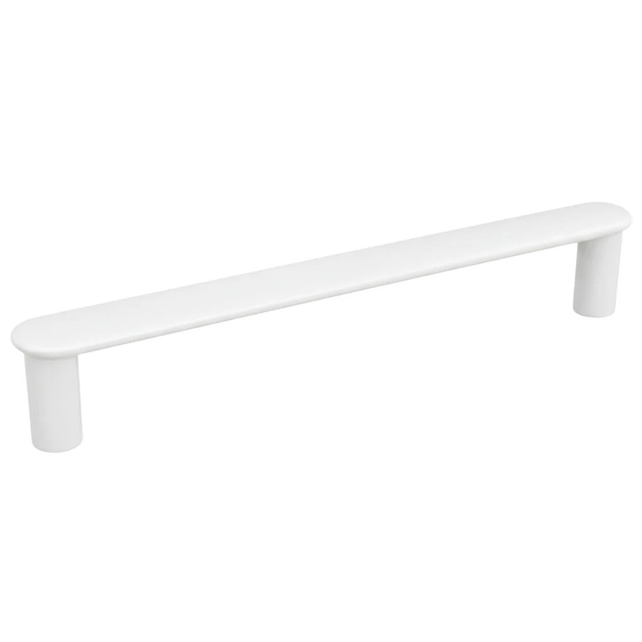 Maner pentru mobila Rhone, finisaj alb, L:142 mm