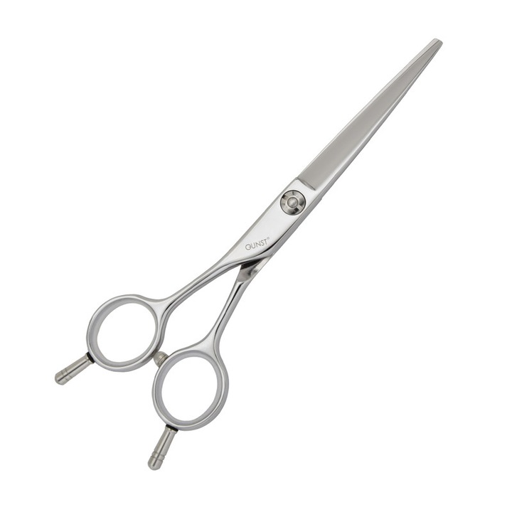 Foarfeca profesionala de tuns pentru stangaci 6 inch EAG, Foarfeca de tuns cu lame convexe ascutite, Design ergonomic