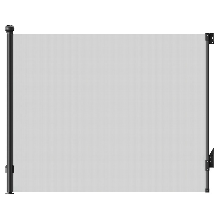 Poartă de Siguranță Retractabilă AMAS Beauty, 140x97cm, Negru, pentru Copii și Animale de Companie
