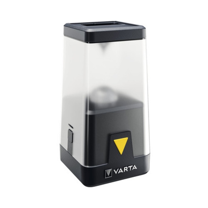 Lanterna camping LED Varta Outdoor Ambiance, 500 lumeni, negru, 96mm