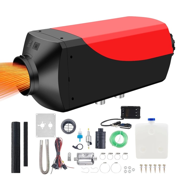 Дизелов паркинг нагревател 5000W, с дистанционно управление и LCD дисплей, за камиони и автомобили