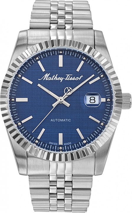Ceas de lux pentru bărbați Mathey Tissot H1810ATABU, bleumarin, otel, 40mm