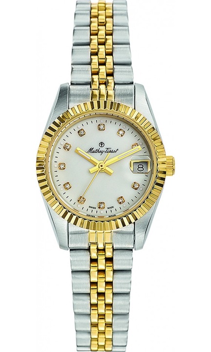 Ceas de dama MATHEY-TISSOT clasic, aurie, Aur