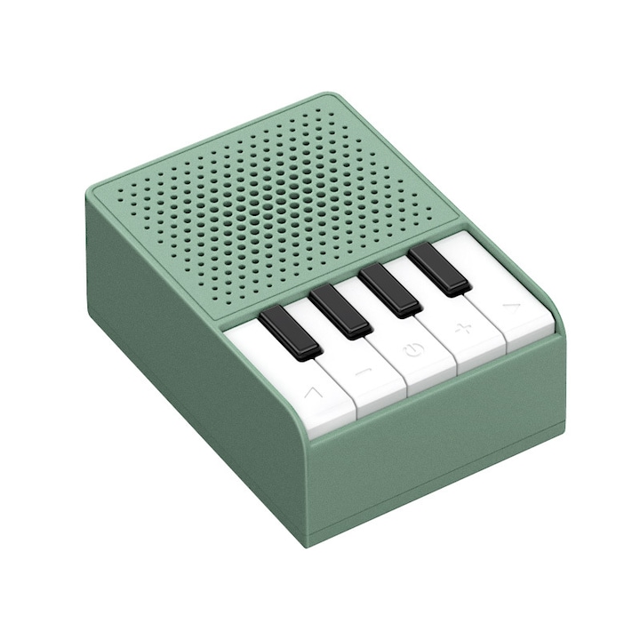 Difuzor portabil, Bluetooth 5.1, conectivitate TWS, audio de inalta definitie, baterie de 600 mAh, incarcare USB, verde