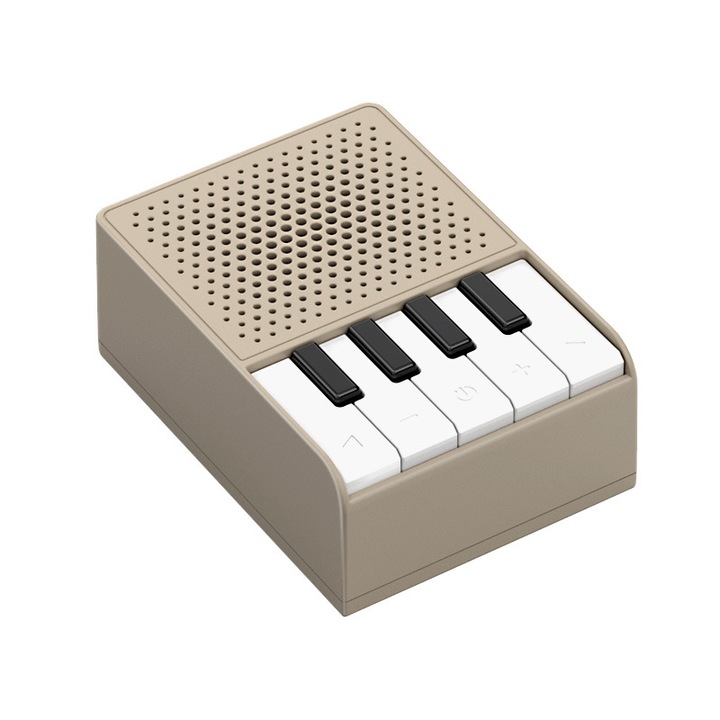 Boxa Bluetooth Mini, Portabila, ORBER, Inregistrare Vocala, Sunet Stereo, kaki, 60.2x32.6x83mm