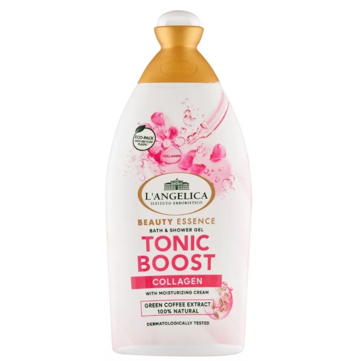 L'Angelica Beauty Essence Tonic boost hab- és tusfürdő kollagénnel és zöld kávé kivonattal 500ml
