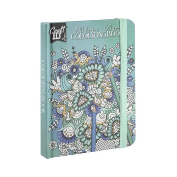 Carte de colorat A6 flori, 100 modele