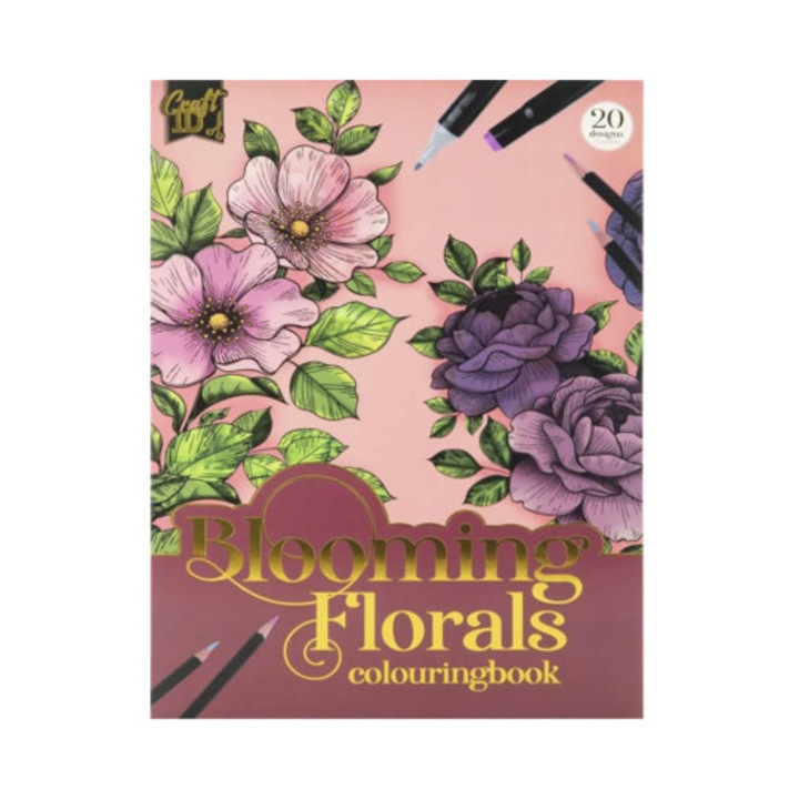 Carte de colorat A4 Bohemian Vibes, 20 modele