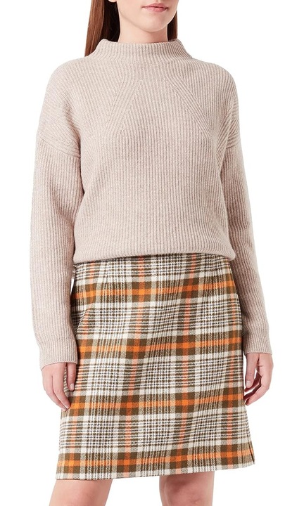 Fustă s.Oliver carouri din lână pentru femei, 40 EU