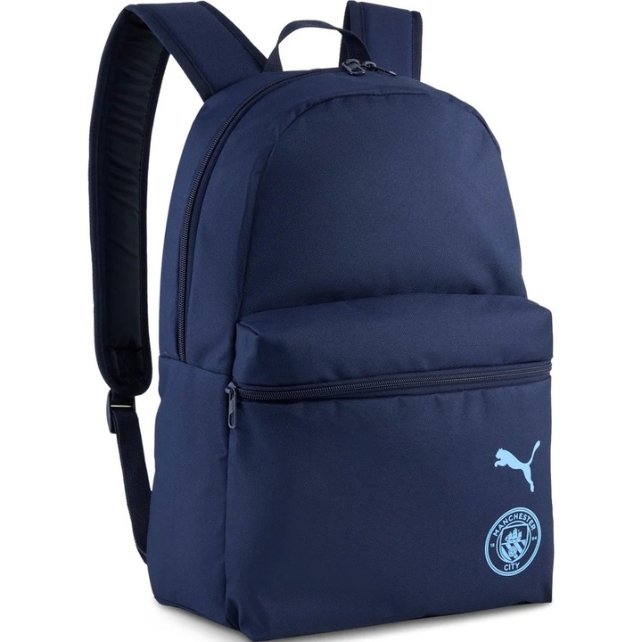 Rucsac Puma Manchester City 25/26 Essentials, bleumarin, 43x28x12 cm
