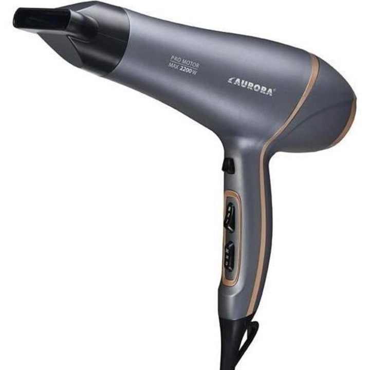 Aurora AU3031 hajszárító, 2200 W, 3 sebességfokozat, szürke