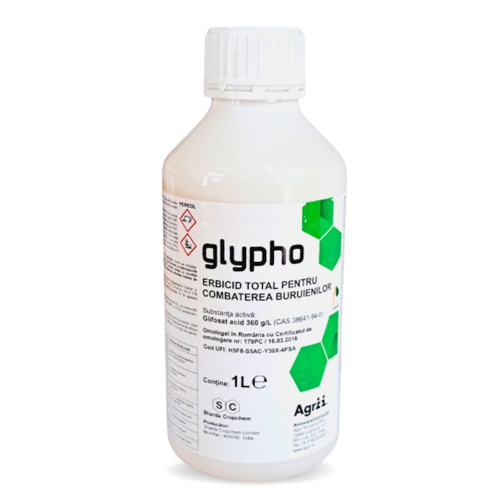 Glypho, SHARDA, 1 l, glifosat, combaterea tuturor buruienilor