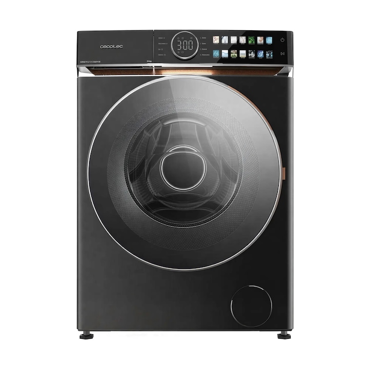 Cecotec mosógép, Bolero Dresscode, 10 kg, A osztály, alacsony fogyasztás, 60 cm széles, 14 automata program, 1400 ford./perc sebesség, állítható hőmérséklet, UV sterilizálás, gyermekzár, XXL ajtó, csendes működés, 1650 W, inox