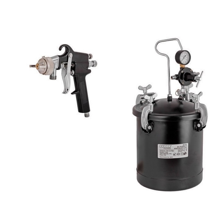 Pistol pentru vopsit cu rezervor, Raider, RD-PT02, 10L