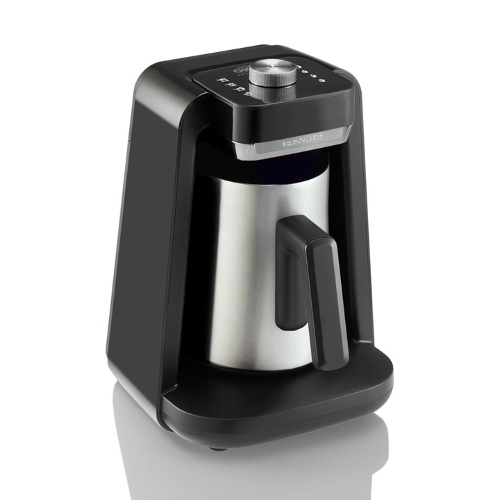 Masina de cafea Arzum Okka Rich Spin Pro, inox, 1000W, 1.25l, crom