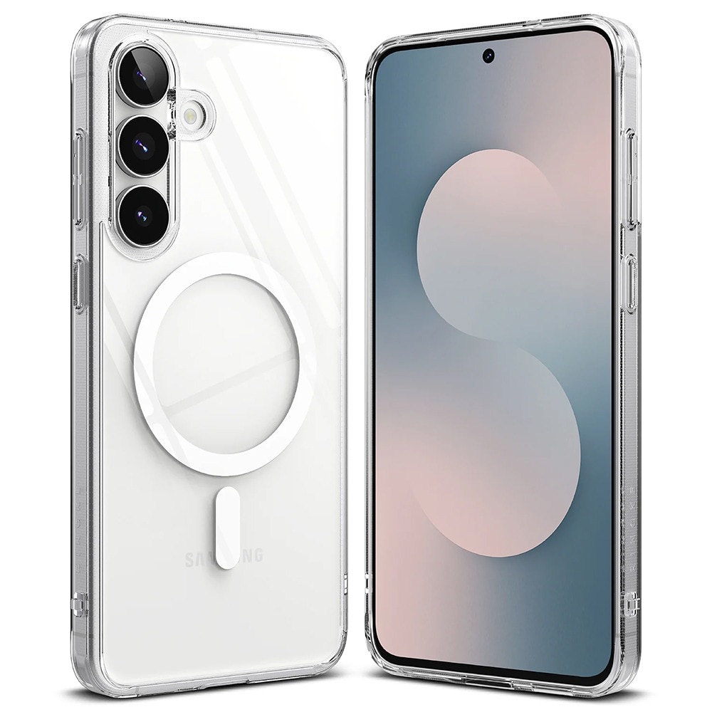 Husa pentru Samsung Galaxy S25 FE Ringke Fusion MagSafe, Incarcare wireless, Protectie camera, Calitate premium, Transparent