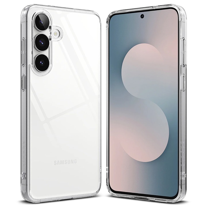 Husa pentru Samsung Galaxy S25 FE Ringke Fusion, Protectie camera, Calitate premium, Transparent