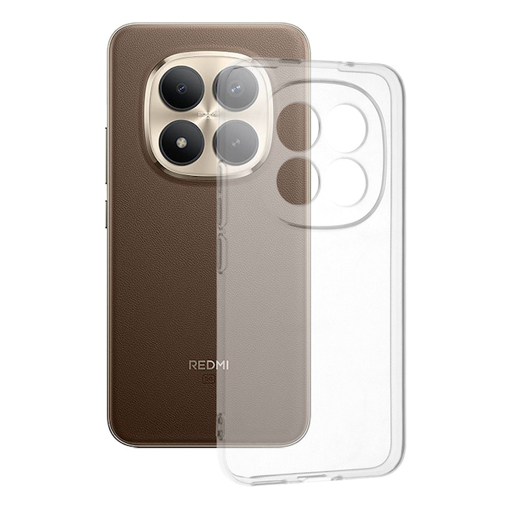 DaDen® szilikon tok Xiaomi Redmi Note 15 Pro+ 5G / Poco M8 Pro 5G-hez, csúszásgátló, átlátszó