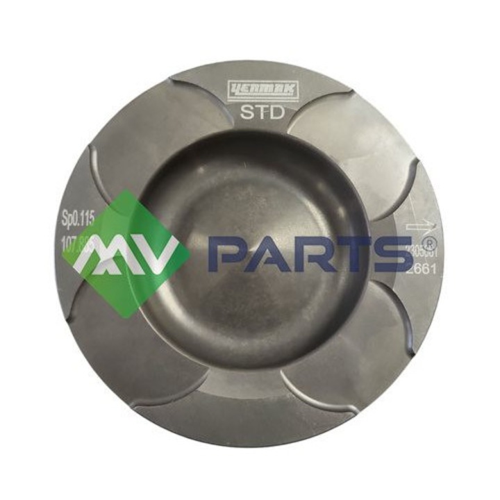 Dugattyú auto, MV PARTS, 4661000 STD, kompatibilis MAN D0824/0826, ellenálló anyag, 2000-2022