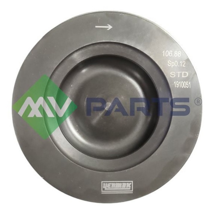 Dugattyú auto MV PARTS 4970000 CUMMINS ISB6.7-hez, 2002-2014, kompatibilis DAF, SOLARIS, BMC, VDL modellekkel