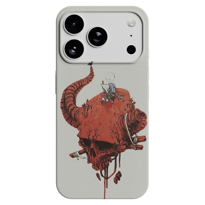 Husă telefon Viceversa Longhorns, silicon, design slim, protecție ridicată, Apple iPhone 17 Pro