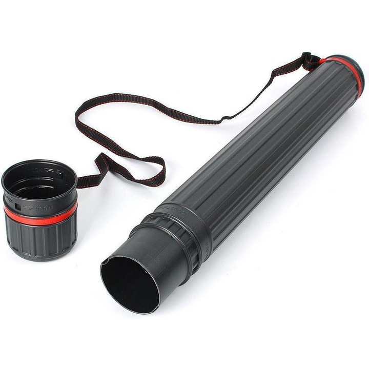 Tub portdesen Mont Marte, extensibil 63-100 cm, PVC, negru