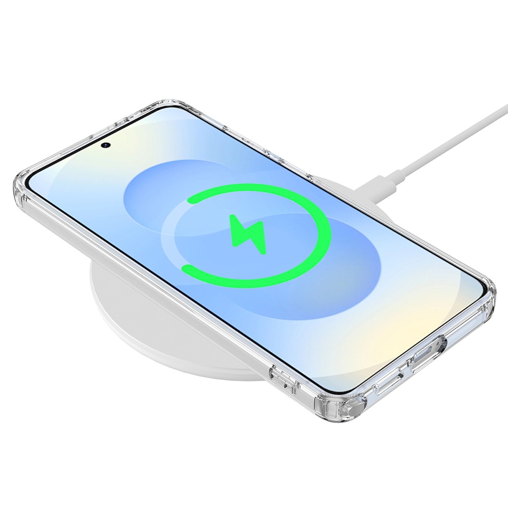 Husa pentru Samsung Galaxy S26 Ultra, SKYDDAR INNOVATION, MagSafe Pro din silicon, set cu sticker, Transparenta