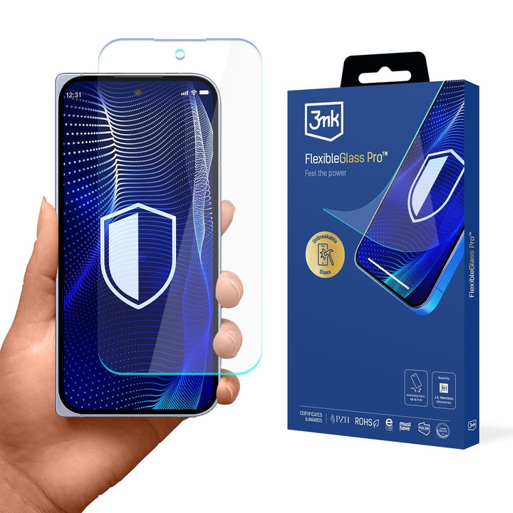 Folie sticla 3MK FlexibleGlass Pro, transparenta, pentru Google Pixel 10 Pro Fold