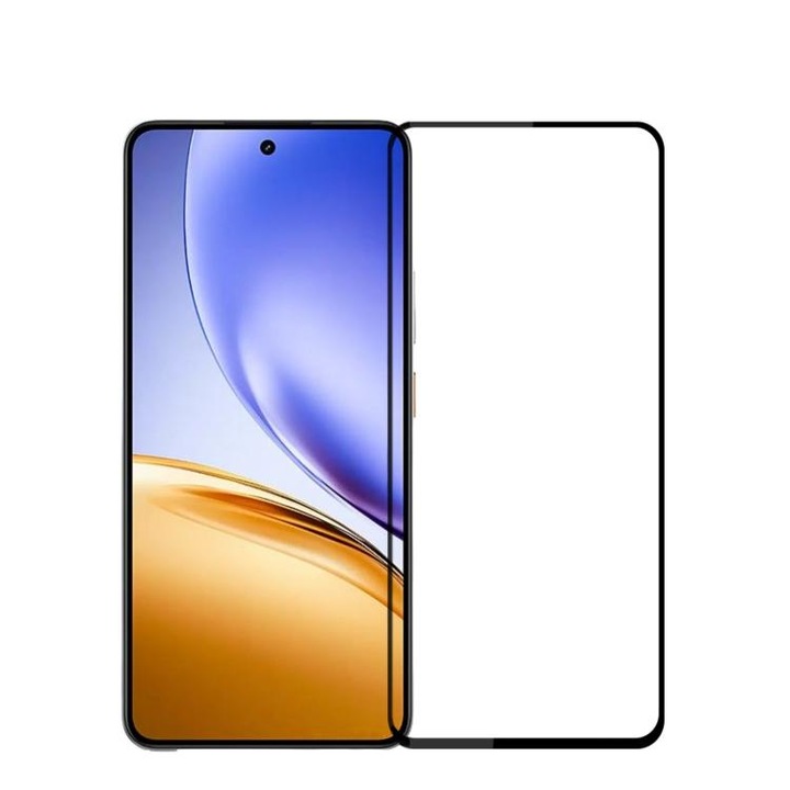 Folie Protectie Ecran pentru Realme 14 5G / 14T 5G, Sticla Temperata 9D Gadget Galaxy AntiShock, Margini negre
