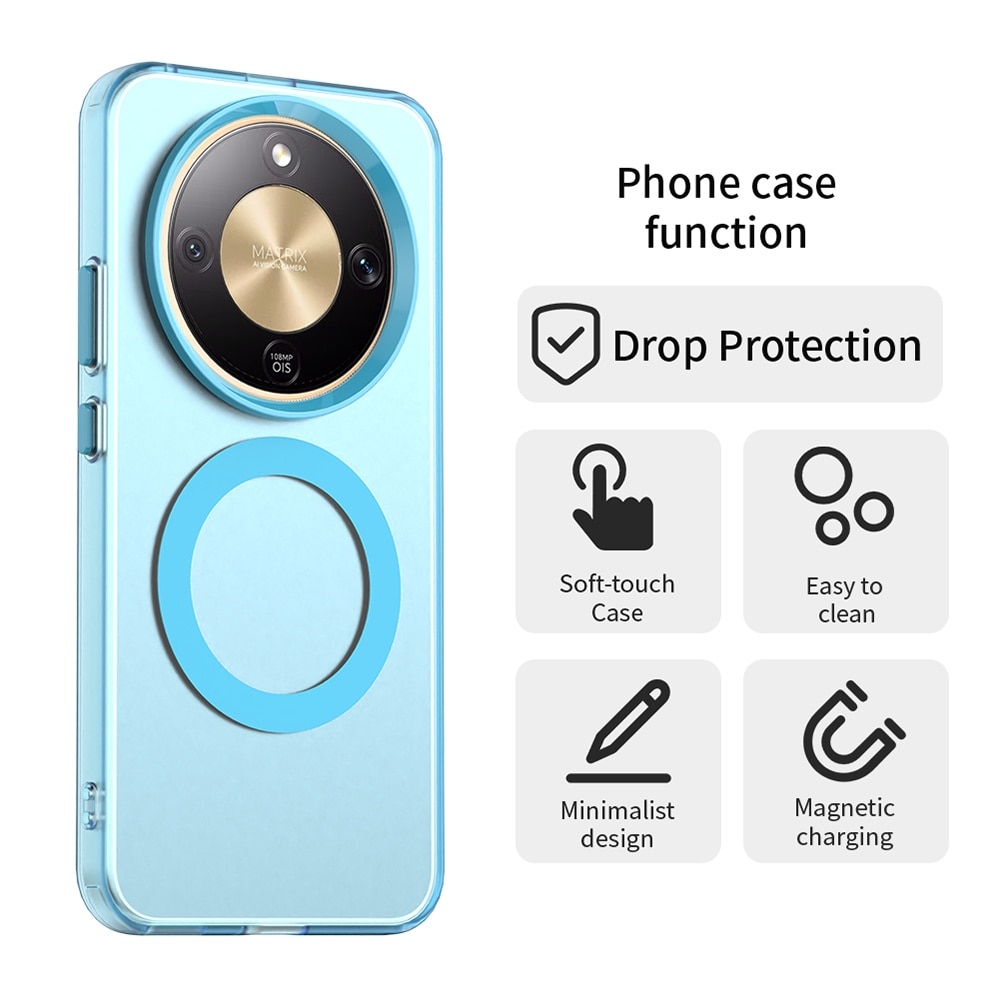 Husa premium pentru Honor Magic 8 Lite VivaShell Fusion compatibila MagSafe, Anti-Shock - Protectie Avansata Display & Camera - Design Slim si Elegant - albastru