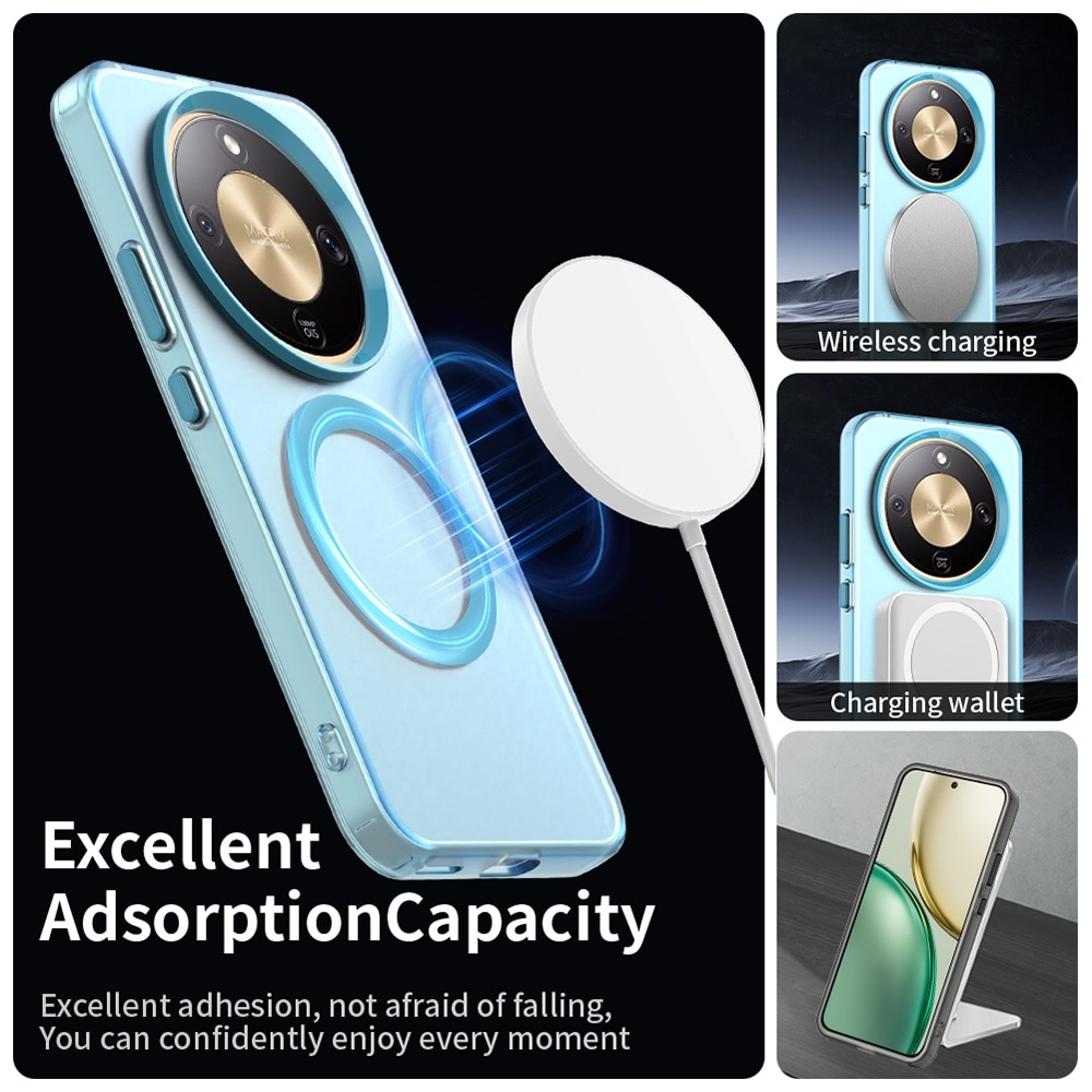 Husa premium pentru Honor Magic 8 Lite VivaShell Fusion compatibila MagSafe, Anti-Shock - Protectie Avansata Display & Camera - Design Slim si Elegant - albastru