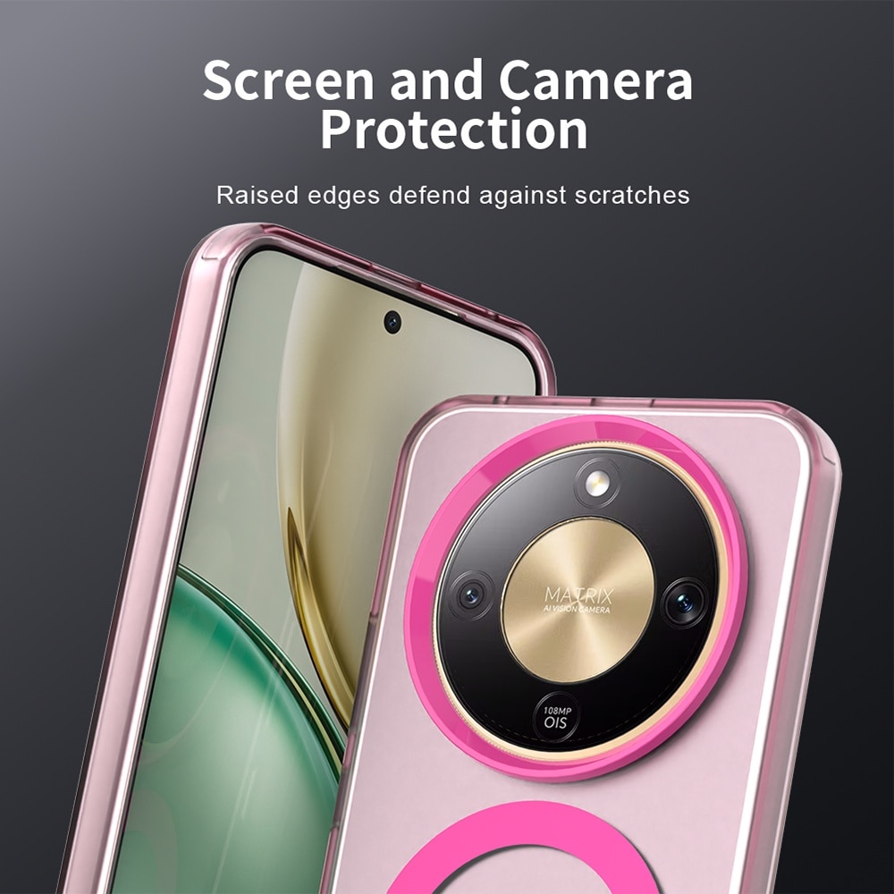 Husa premium pentru Honor Magic 8 Lite VivaShell Fusion compatibila MagSafe, Anti-Shock - Protectie Avansata Display & Camera - Design Slim si Elegant - roz