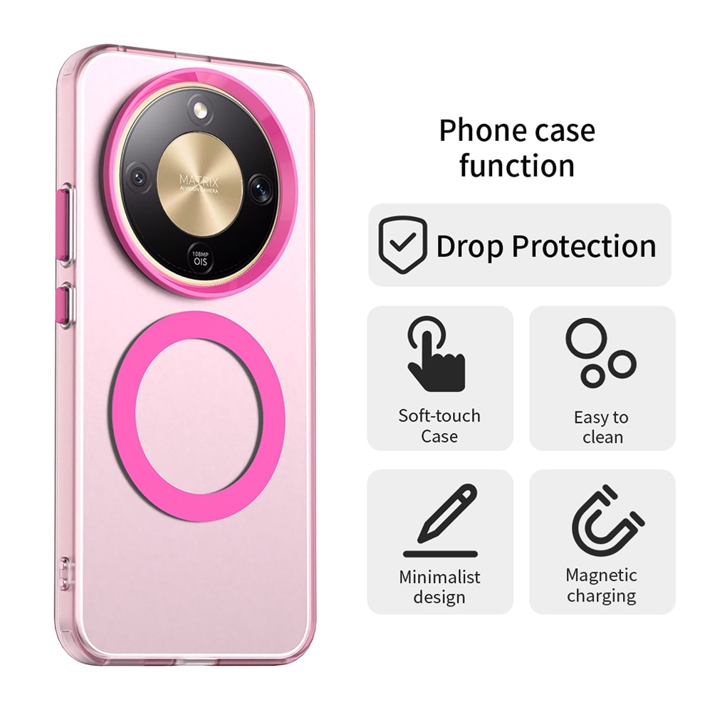 Husa premium pentru Honor Magic 8 Lite VivaShell Fusion compatibila MagSafe, Anti-Shock - Protectie Avansata Display & Camera - Design Slim si Elegant - roz