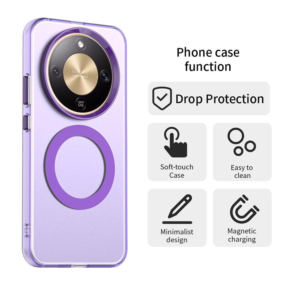 Husa premium pentru Honor Magic 8 Lite VivaShell Fusion compatibila MagSafe, Anti-Shock - Protectie Avansata Display & Camera - Design Slim si Elegant - mov
