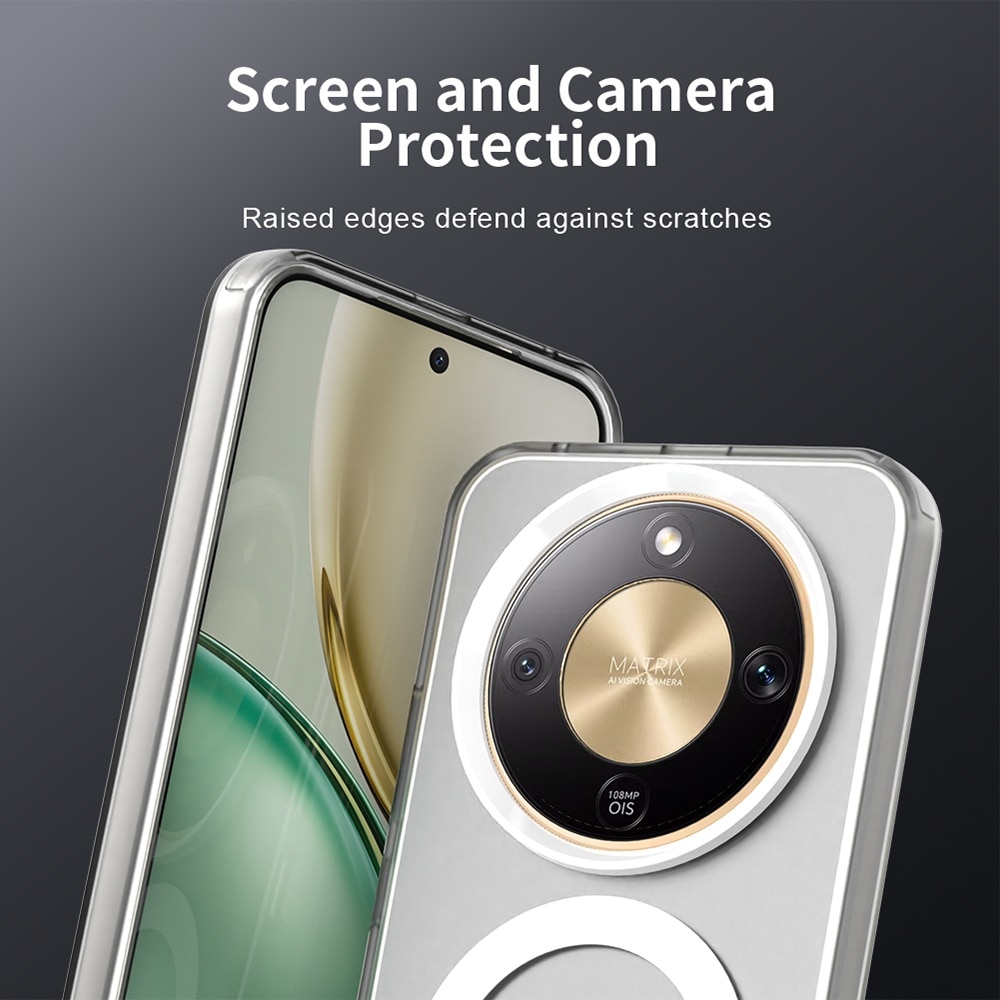 Husa premium pentru Honor Magic 8 Lite VivaShell Fusion compatibila MagSafe, Anti-Shock - Protectie Avansata Display & Camera - Design Slim si Elegant - alb
