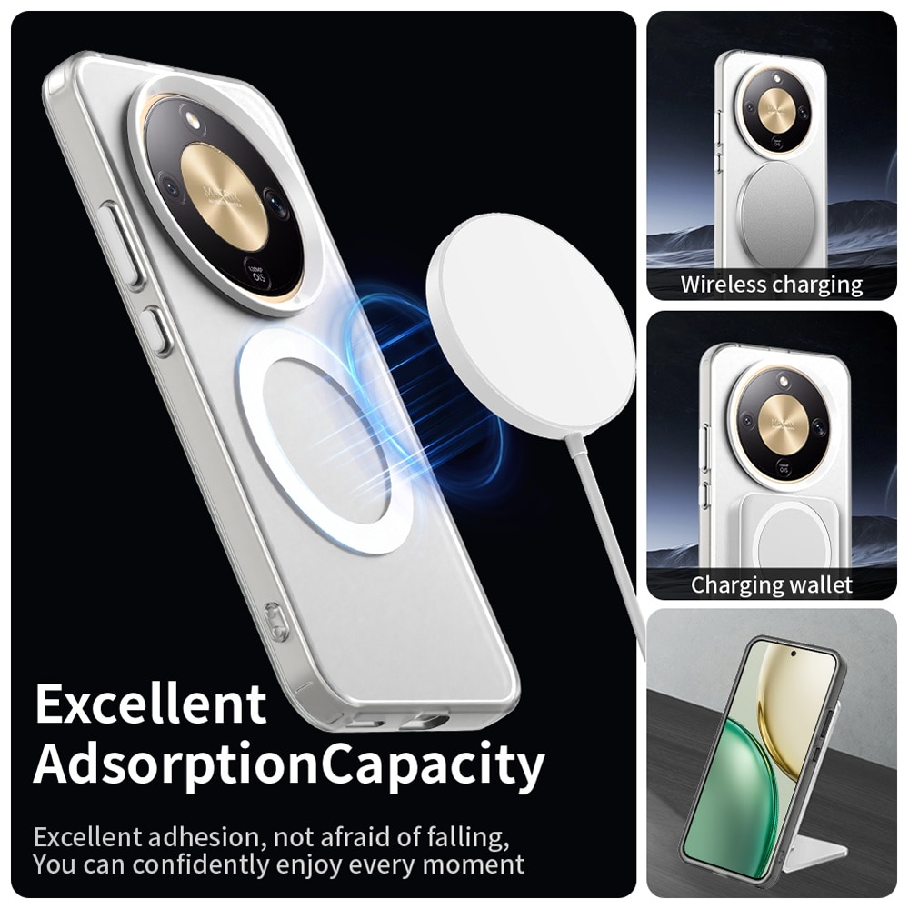 Husa premium pentru Honor Magic 8 Lite VivaShell Fusion compatibila MagSafe, Anti-Shock - Protectie Avansata Display & Camera - Design Slim si Elegant - alb