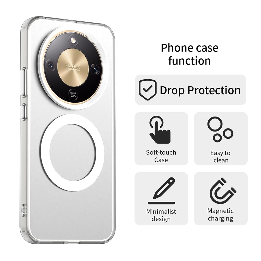 Husa premium pentru Honor Magic 8 Lite VivaShell Fusion compatibila MagSafe, Anti-Shock - Protectie Avansata Display & Camera - Design Slim si Elegant - alb