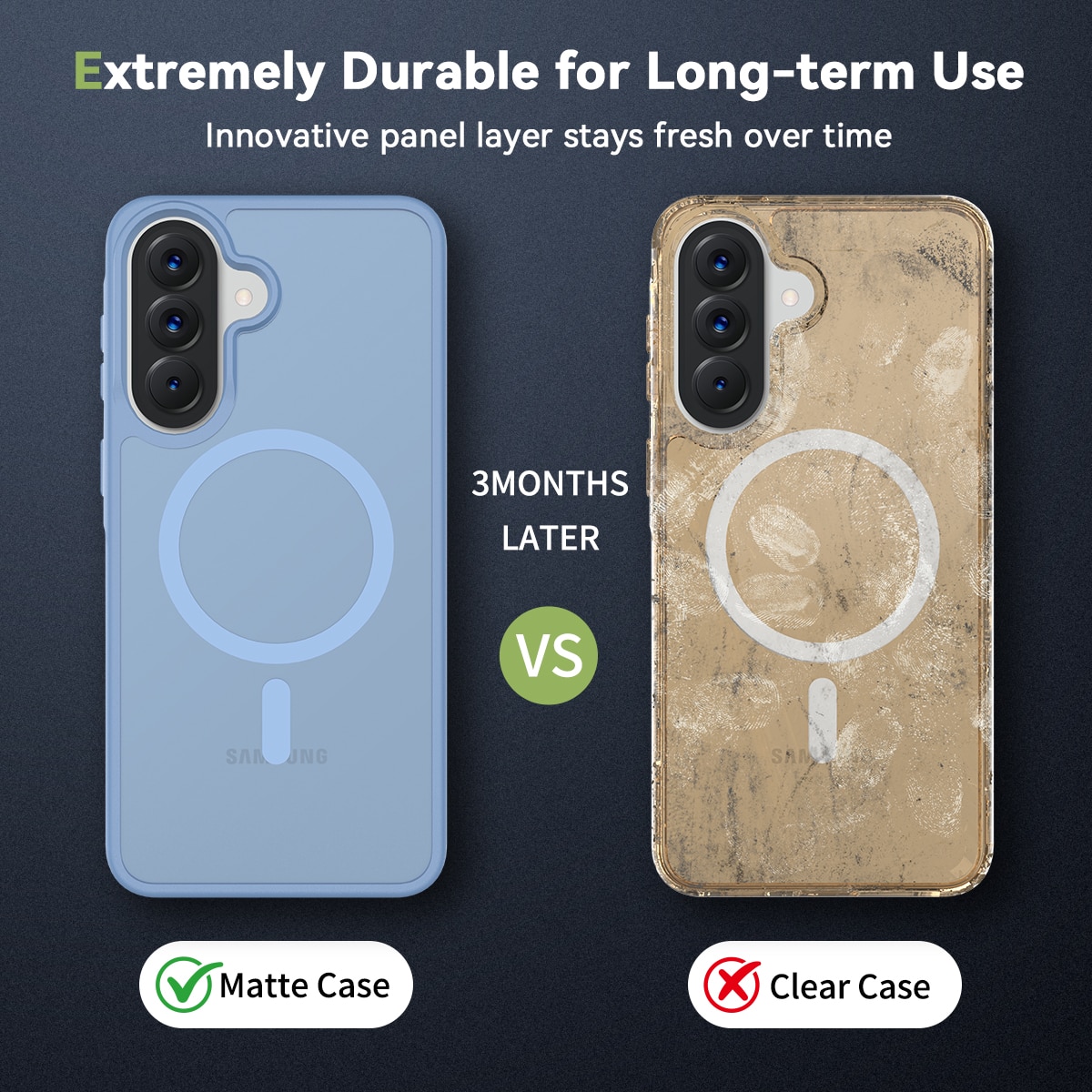 Husa de protectie pentru Samsung Galaxy A57, Omelivon, MagSafe, Incarcare Wireless, Antisoc, Margini Ridicate pentru Protectia Ecranului si a Camerelor, Materiale Premium, Albastru deschis