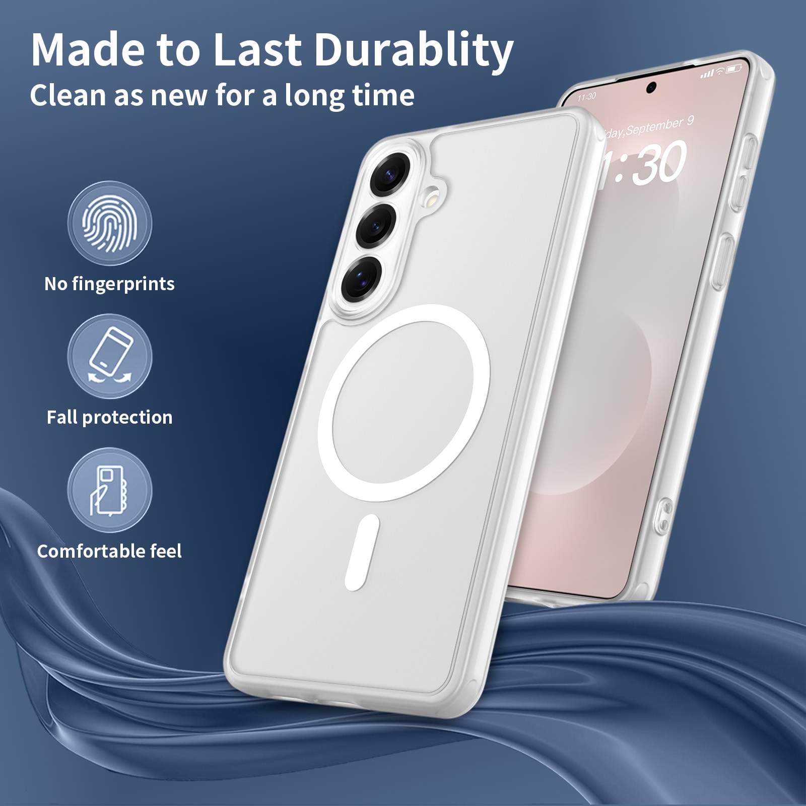Husa de protectie pentru Samsung Galaxy S26 Plus, Omelivon, MagSafe, Protectie completa, Anti-Soc, Decupaje Precise, Incarcare Wireless, Materiale Premium, Transparent mat