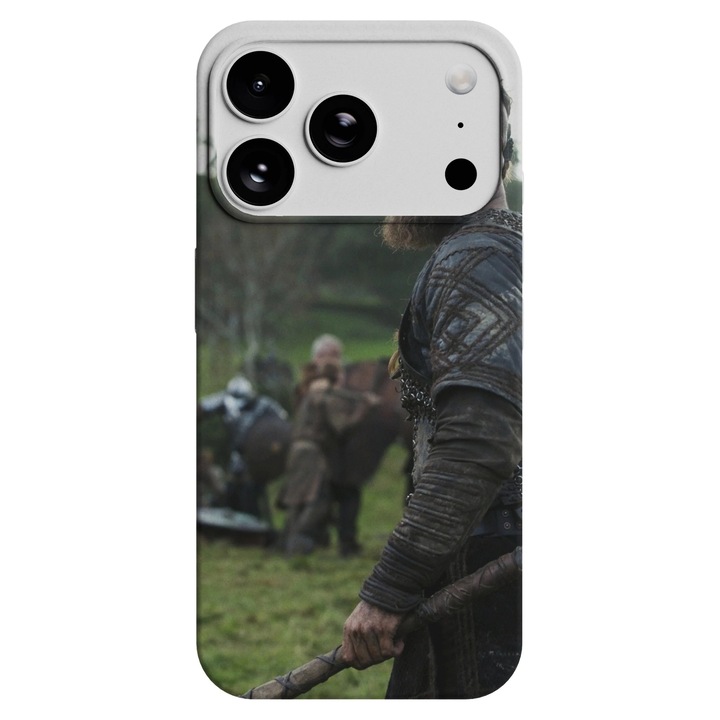 Husa telefon Premium pentru Apple iPhone 17 Pro Max, Viceversa, model Ragnar Fight Vikings, Silicon, TPU