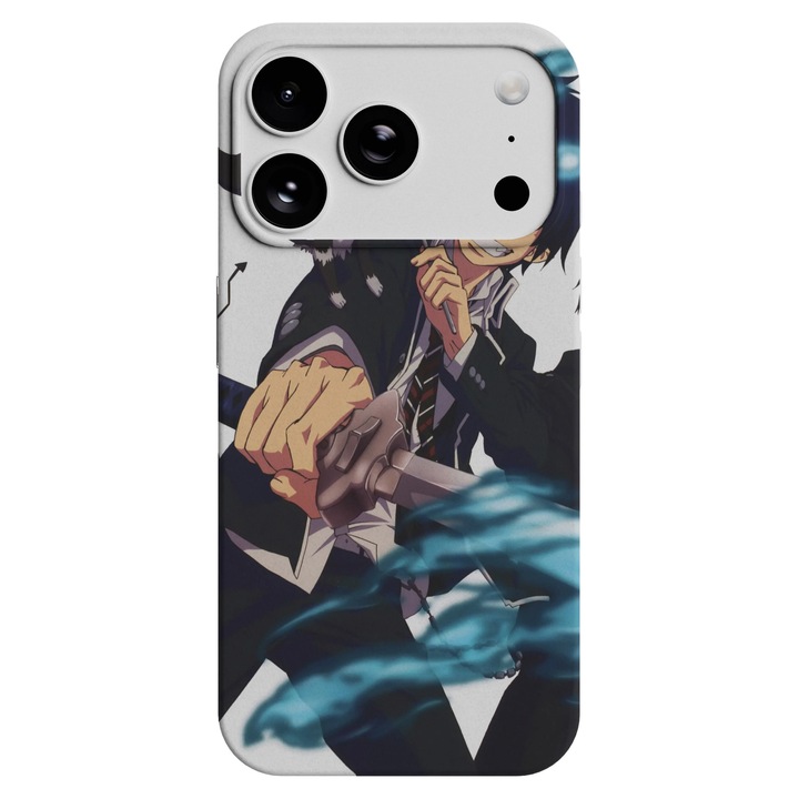 Husa telefon Premium pentru Apple iPhone 17 Pro Max, Viceversa, model Rin Okumura Blue Exorcist, Silicon, TPU