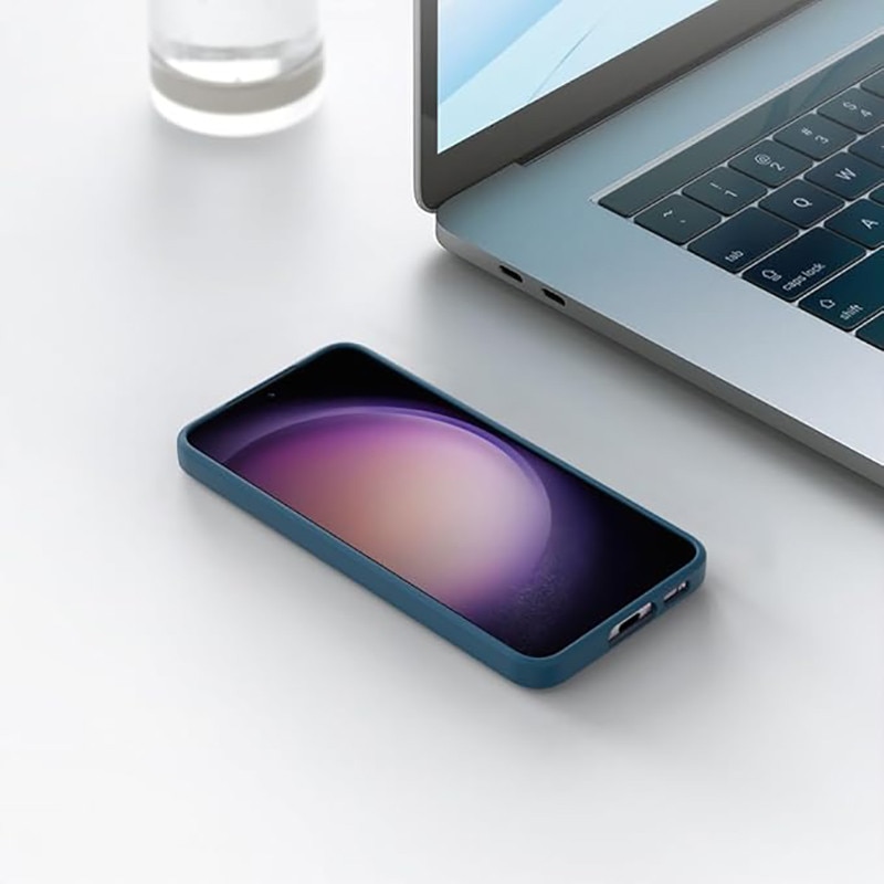 Husa pentru Samsung Galaxy A16, silicon lichid, Calitate Premium, Interior din Microfibra, Protectie Sporita, Antisoc, Albastru inchis