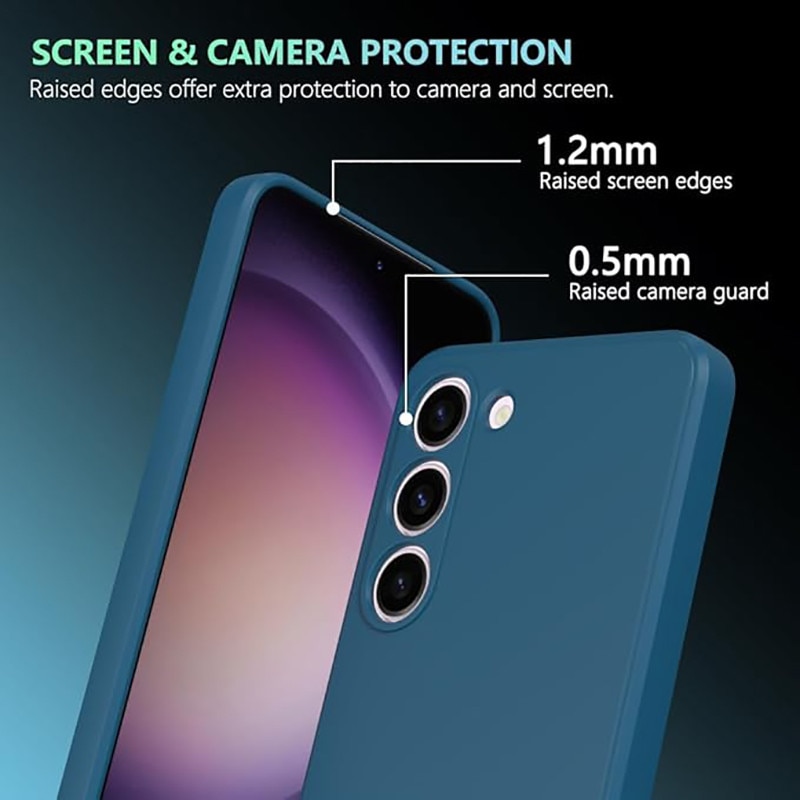 Husa pentru Samsung Galaxy A16, silicon lichid, Calitate Premium, Interior din Microfibra, Protectie Sporita, Antisoc, Albastru inchis