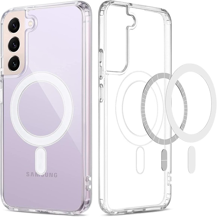 BestCase® Калъф Mag Anti Shock TPU Съвместим със Samsung Galaxy A26, MagSafe технология, Подсилени 4 ъгъла, Прозрачен